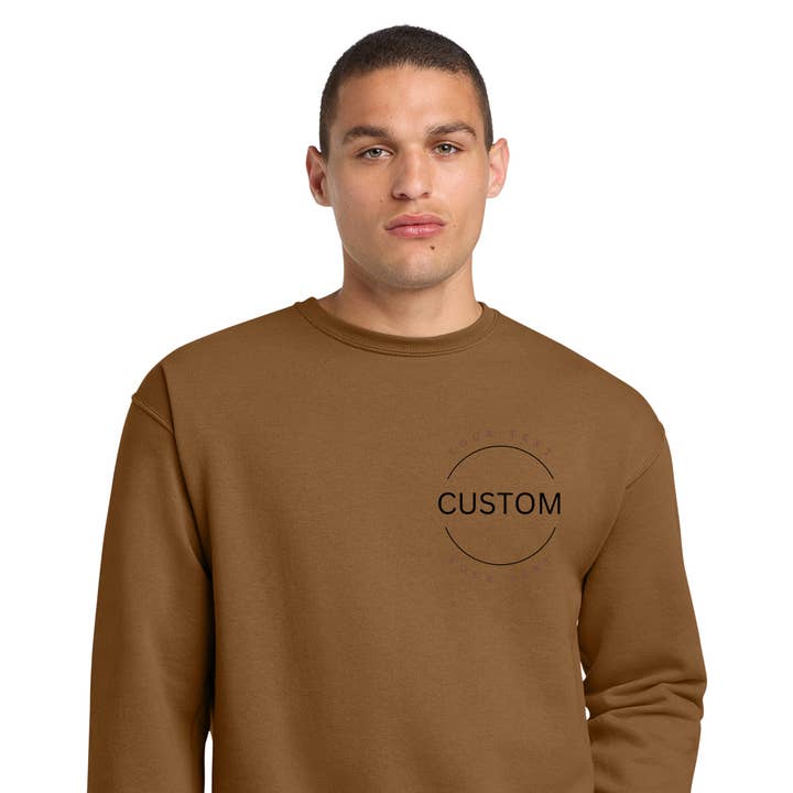One Nine - Wholesale Graphic Sweatshirt - Unisex - Custom Sweatshirt /Golden Pecan Sweatshirt 0