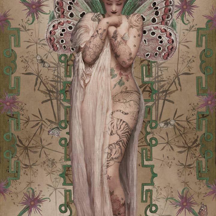 CURTAIN 140x250 CM ANGEL for wholesale by Voglio Bene