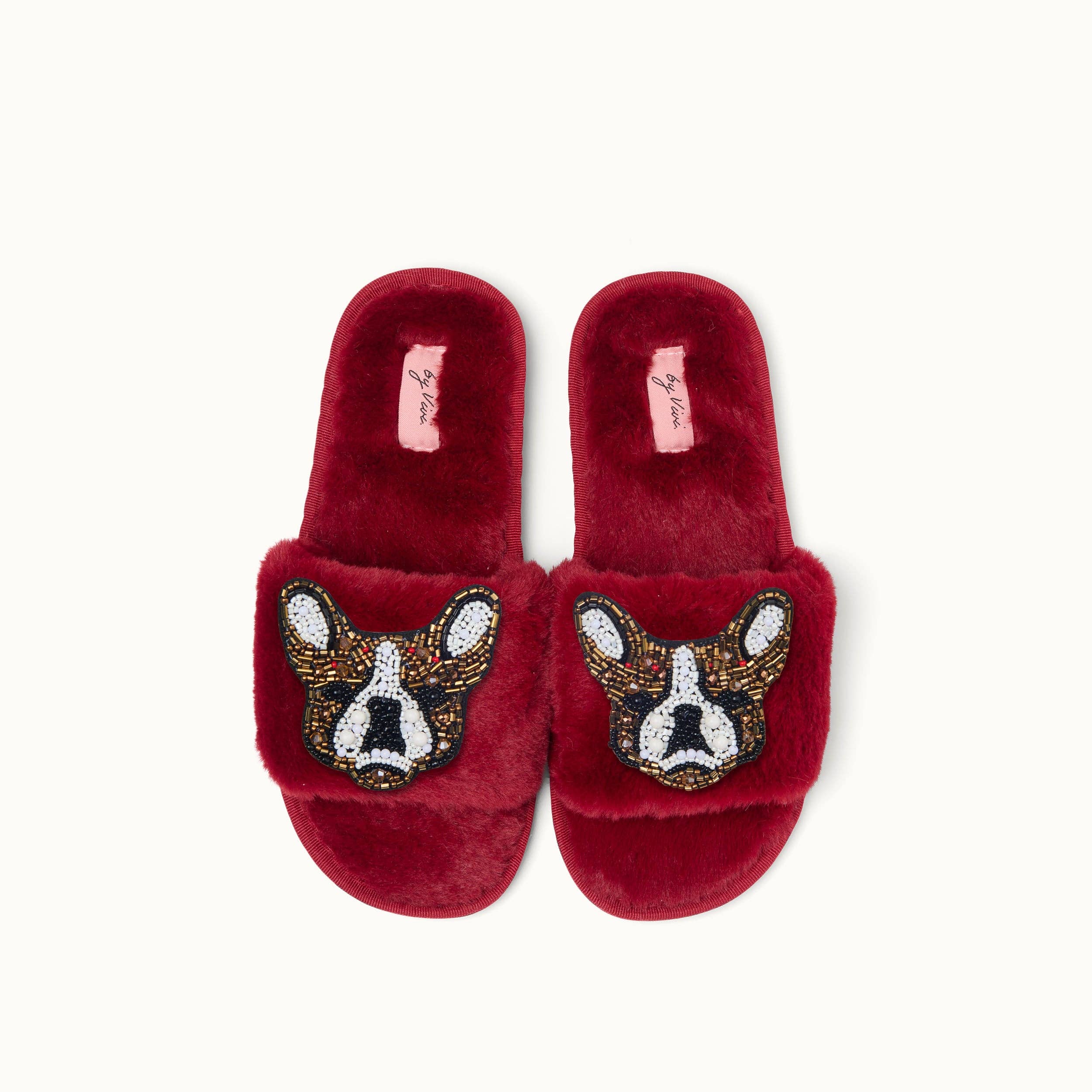 by Vivi. - Vendita all'ingrosso Spille - Coppia di spille per pantofole: Bulldog francese4