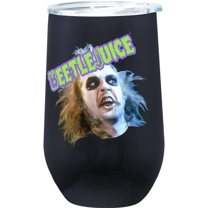 Beetlejuice Stnls Wine Tumbler for wholesale by Spoontiques, Inc