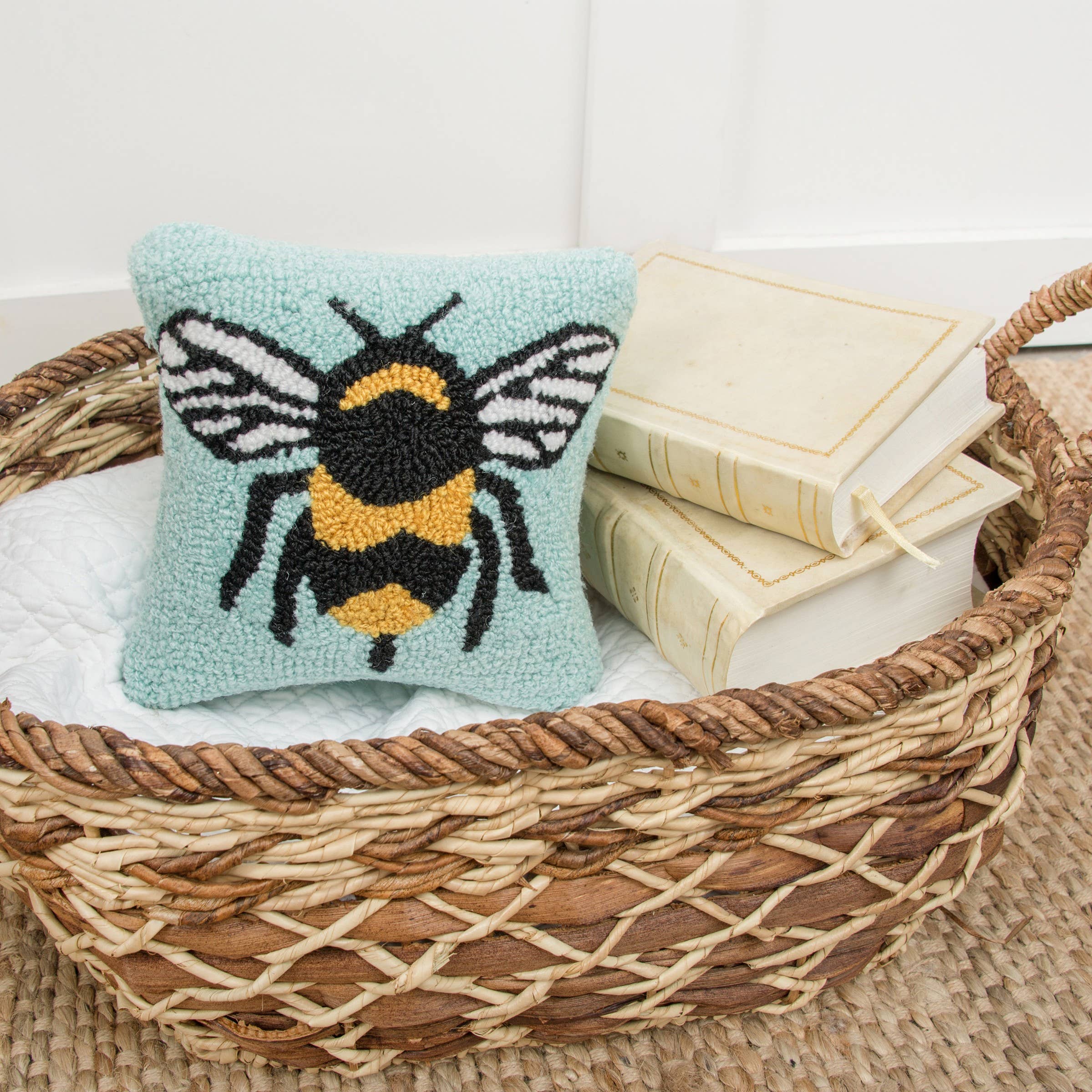 C&F Home - Wholesale Throw/Decorative Pillow - Bumble Bee Hooked Pillow2