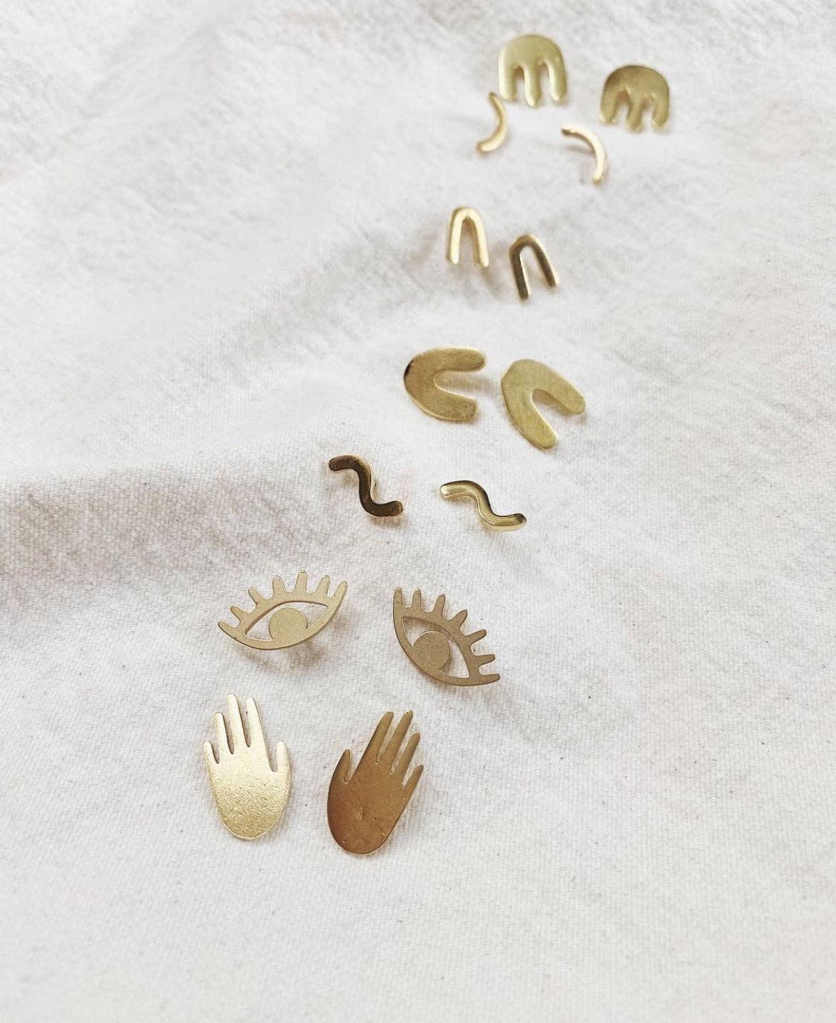 Whiskey + Wine - Wholesale Dangle Earrings - Maeve Brass Earrings1