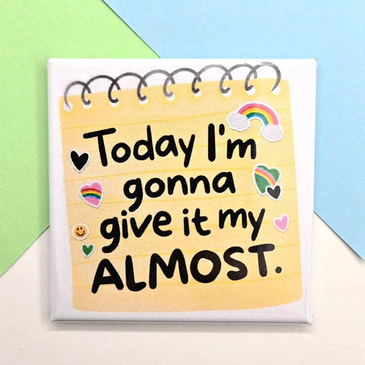 Glad Lille Magnet - I dag vil jeg give det mit næsten for engroshandel hos Stuck Together Magnets