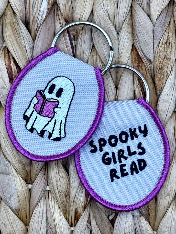 Spooky Girls Read Keychain for wholesale by YGG Threads
