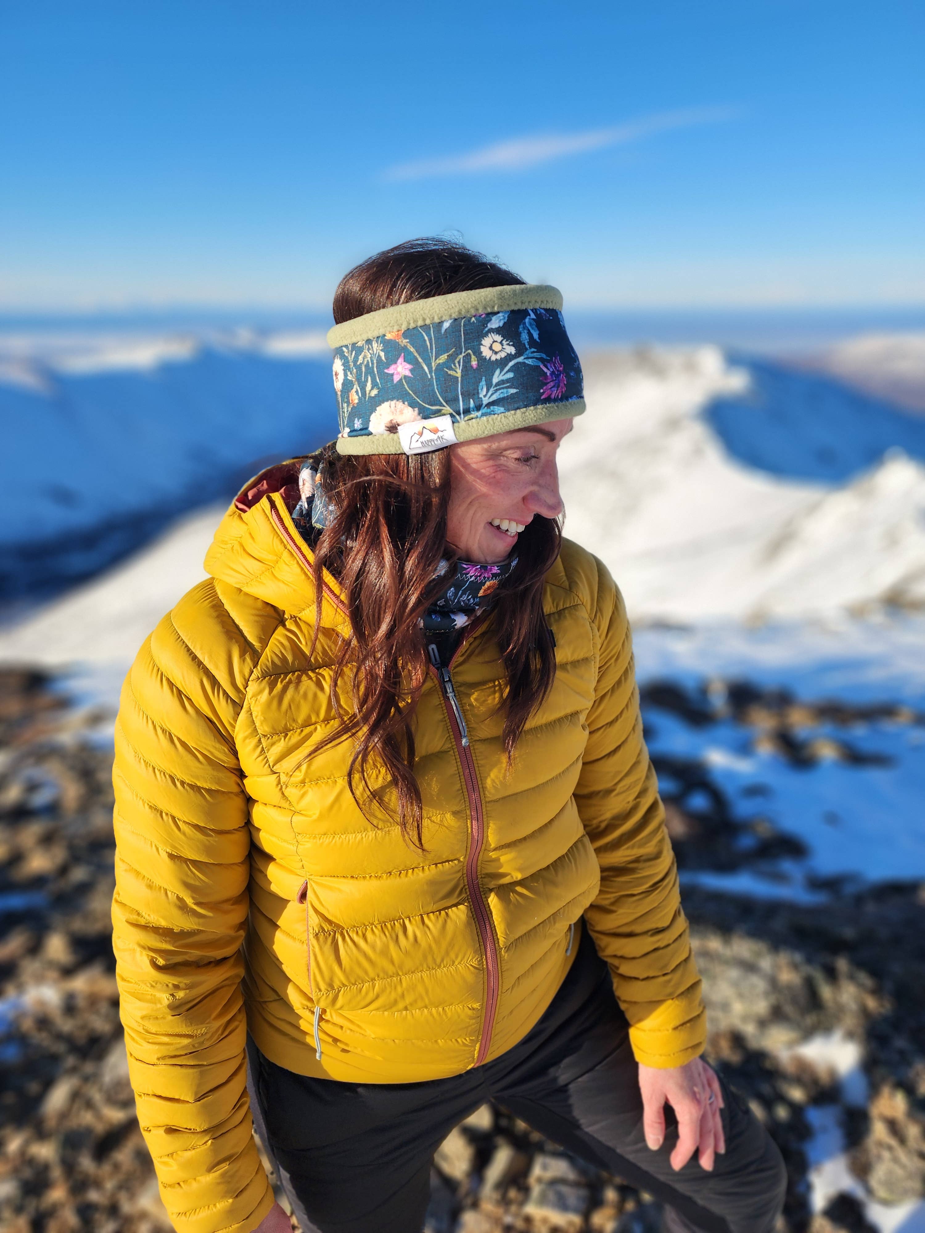 HappyAK Handmade Headbands and Neckwear - Vendita all'ingrosso Fascia per capelli - Donna - Fasce per Capelli Foderate in Pile (Floreale/Natura)-Pacchetto4