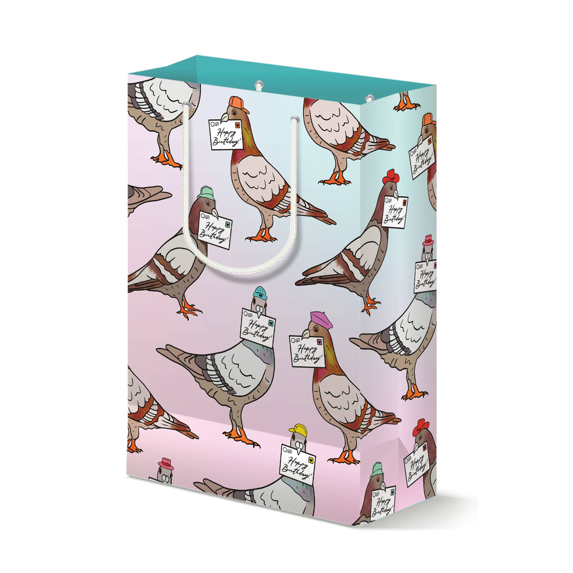 Boss Dotty Paper Co. - Wholesale Gift Bag - Pigeon Birthday Gift Bag1