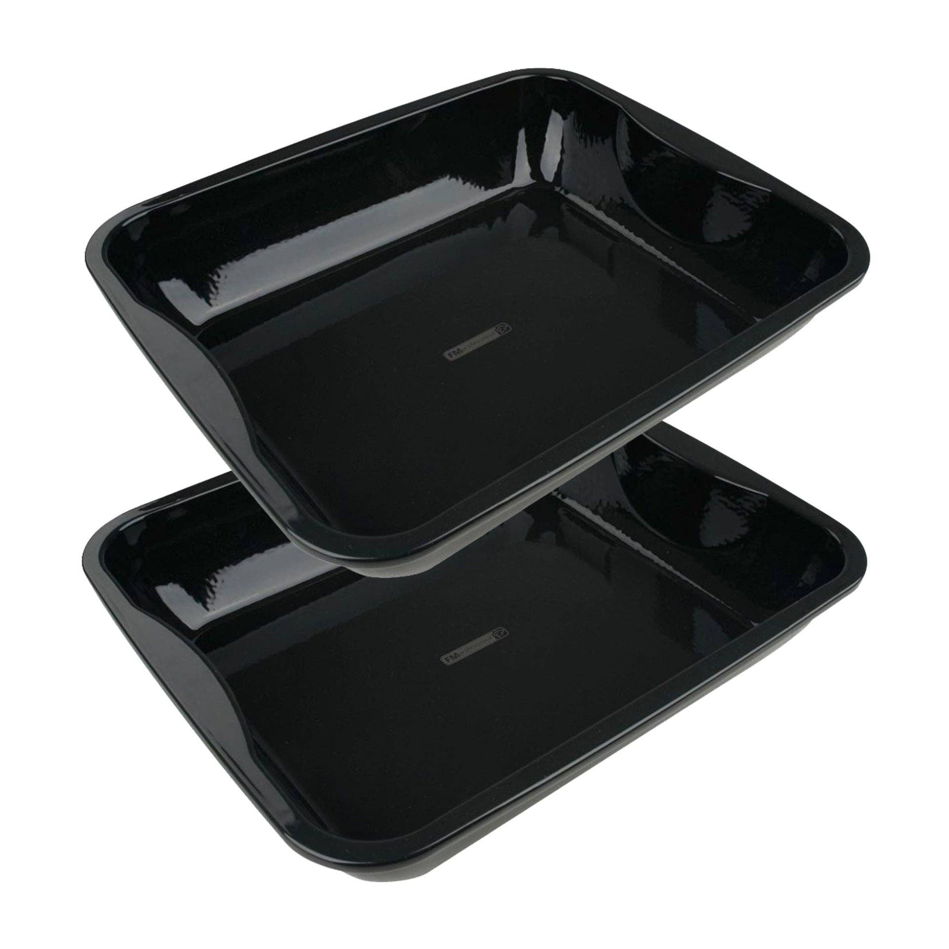 Zenker - Wholesale Baking Dish - Set of 2 enamelled steel oven dishes 40 x 34 cm FM Professional Barbecue0