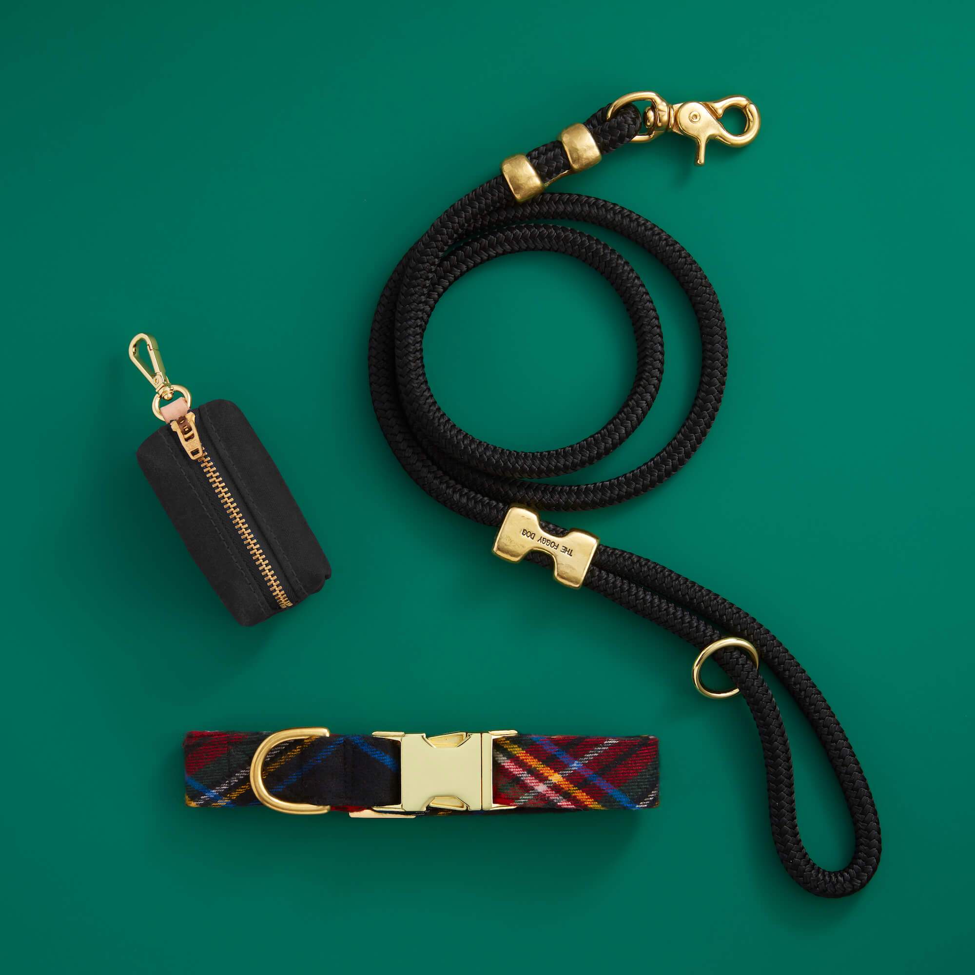 Sort Onyx voksbehandlet canvas dispenser til afføringsposer for engroshandel på Faire6