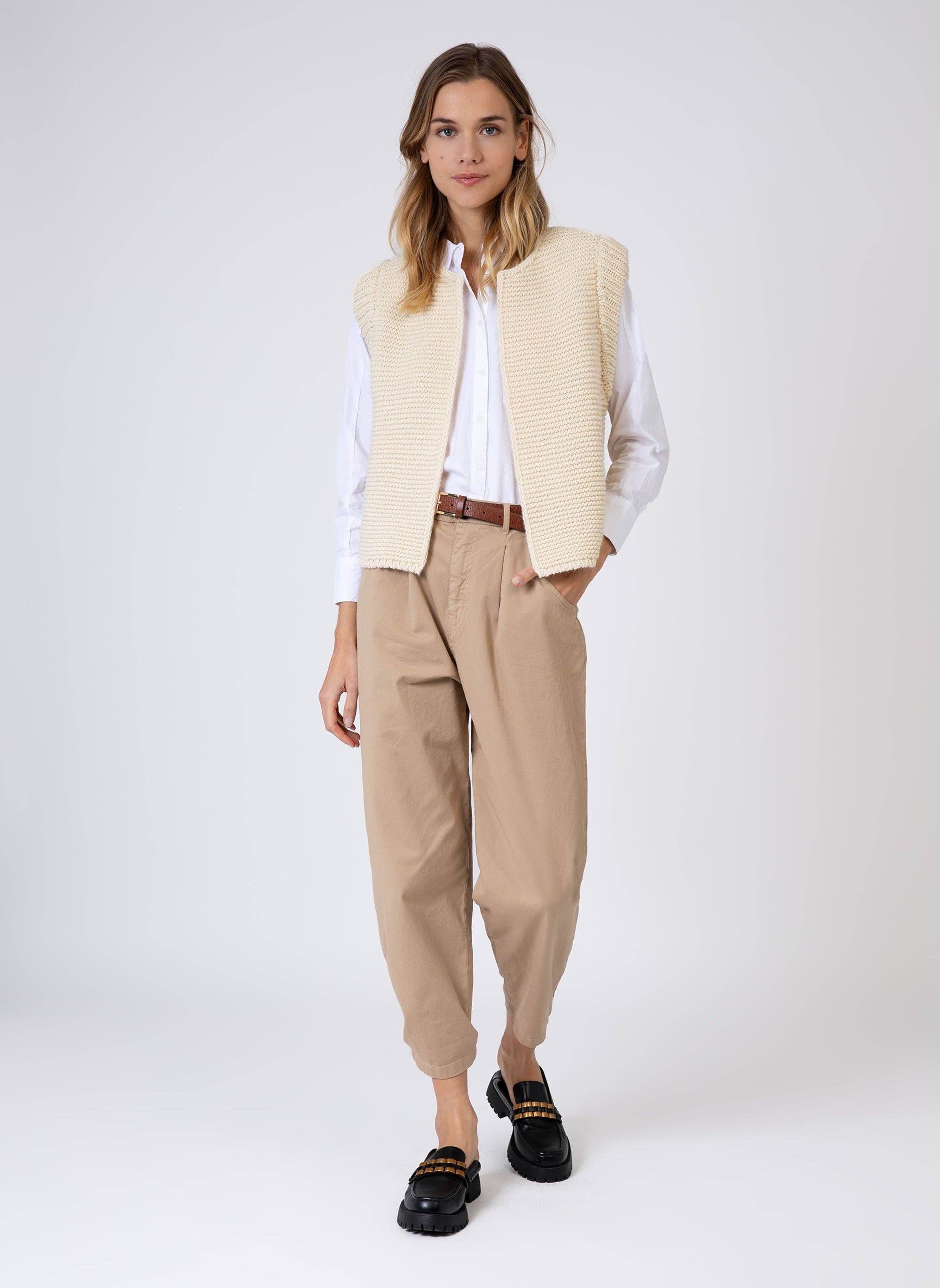 An'ge - Vente Cardigan – femme - CARDIGAN SANS MANCHE LEGRINGOU vanille4