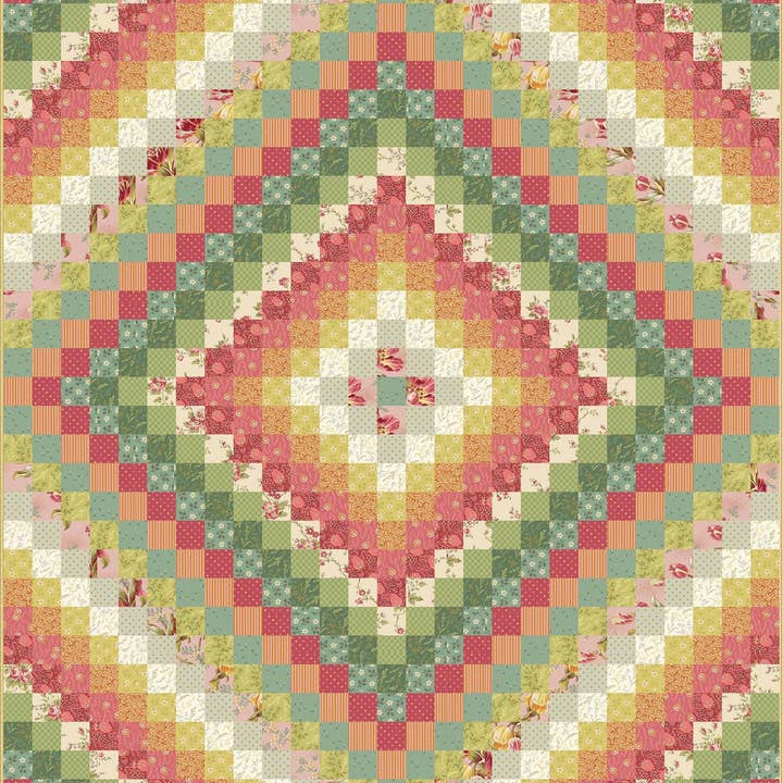 Viaje alrededor del mundo - Lady Tulipán para venta al por mayor de Laundry Basket Quilts