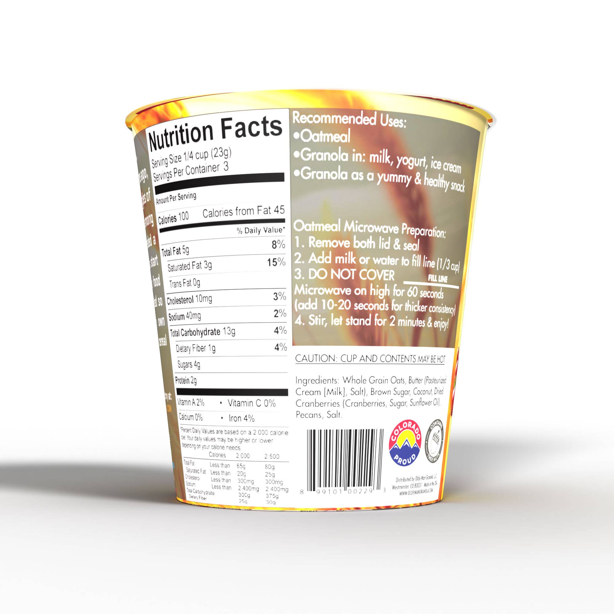 Olde Man Granola - Wholesale Muesli - Cranberry Pecan1