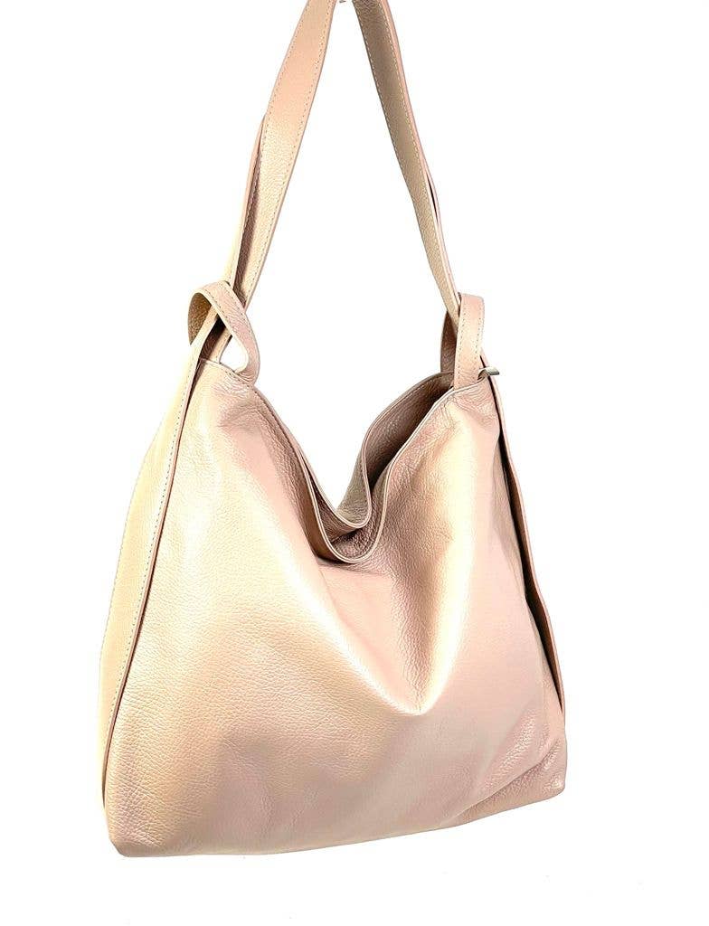 Chenson & Gorett – wholesale Shoulder bag – women's – Large Genuine Leather Hobo Bag Convertible into Backpack5