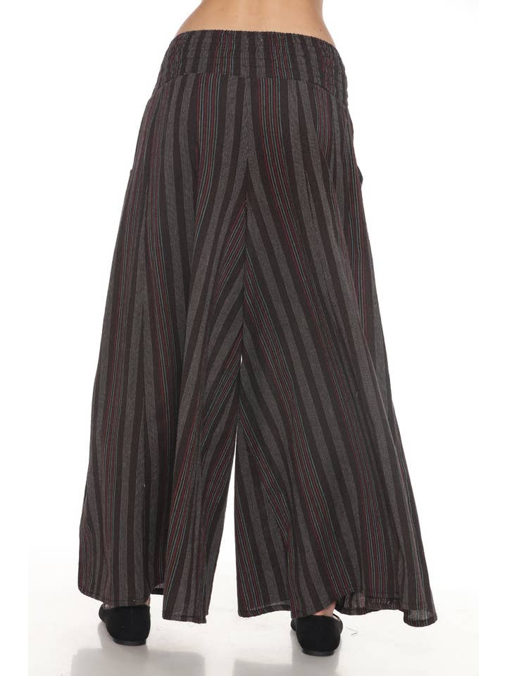 Lakhays Collection Inc. – Großhandel Hose – Damen – Gestreifte Hose mit weitem Bein11