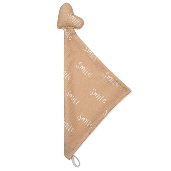 Fralda Cuddly Brinquedo Com Um Sino Feito de Algodão Coração Sorriso por atacado de Hi Little One