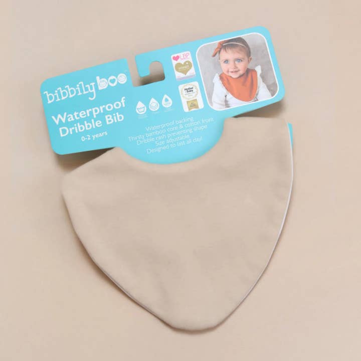 Biscuit Waterproof Dribble Bib for wholesale by Bibbilyboo