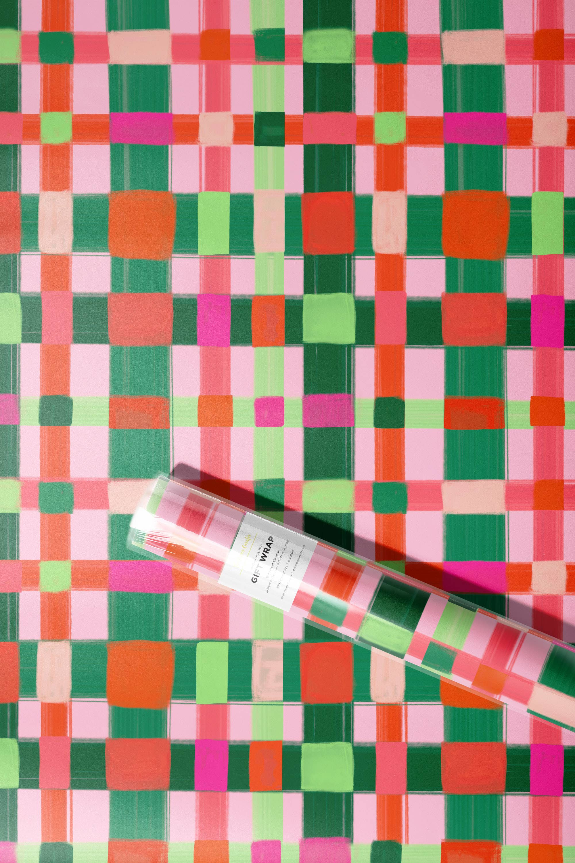 The Paper Curator - Wholesale Flat Wrap - Staggered Plaid Holiday Wrap2