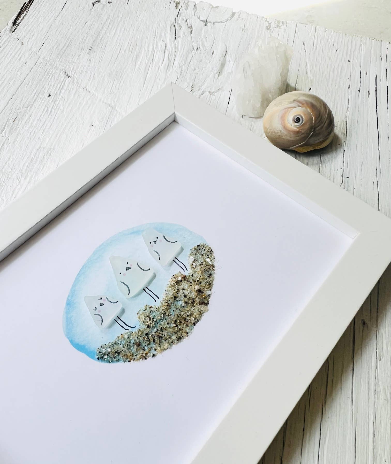 Sook & Hook - Wholesale Art Print - Shore Birds Sea Glass Art7