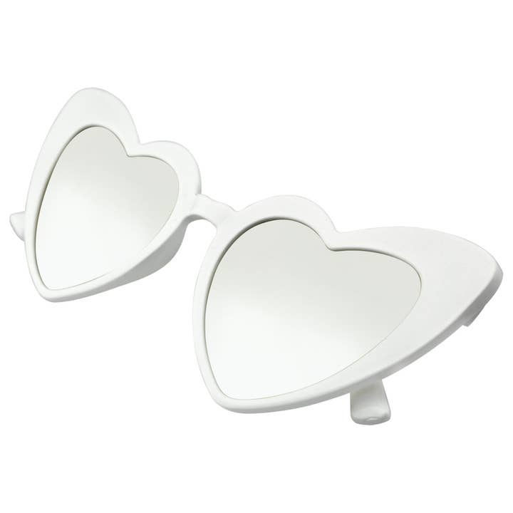 Emblem Eyewear – wholesale Sunglasses – Women's – Oversize Cat Eye Heart Shape Mirrored Lens Sunglasses3