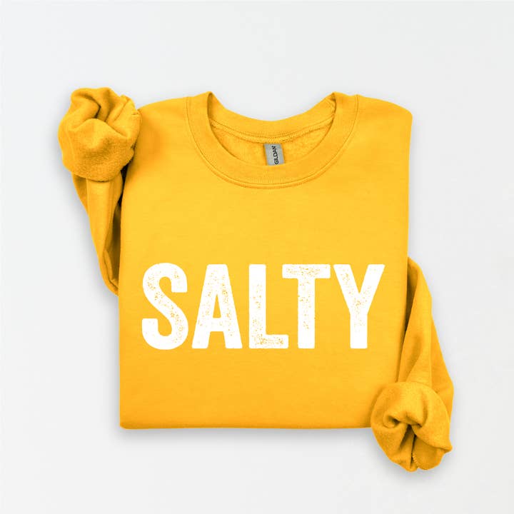 Three Girls Shop - Wholesale Graphic Sweatshirt - Women's - SALTY Fleece Graphic Sweatshirt 6