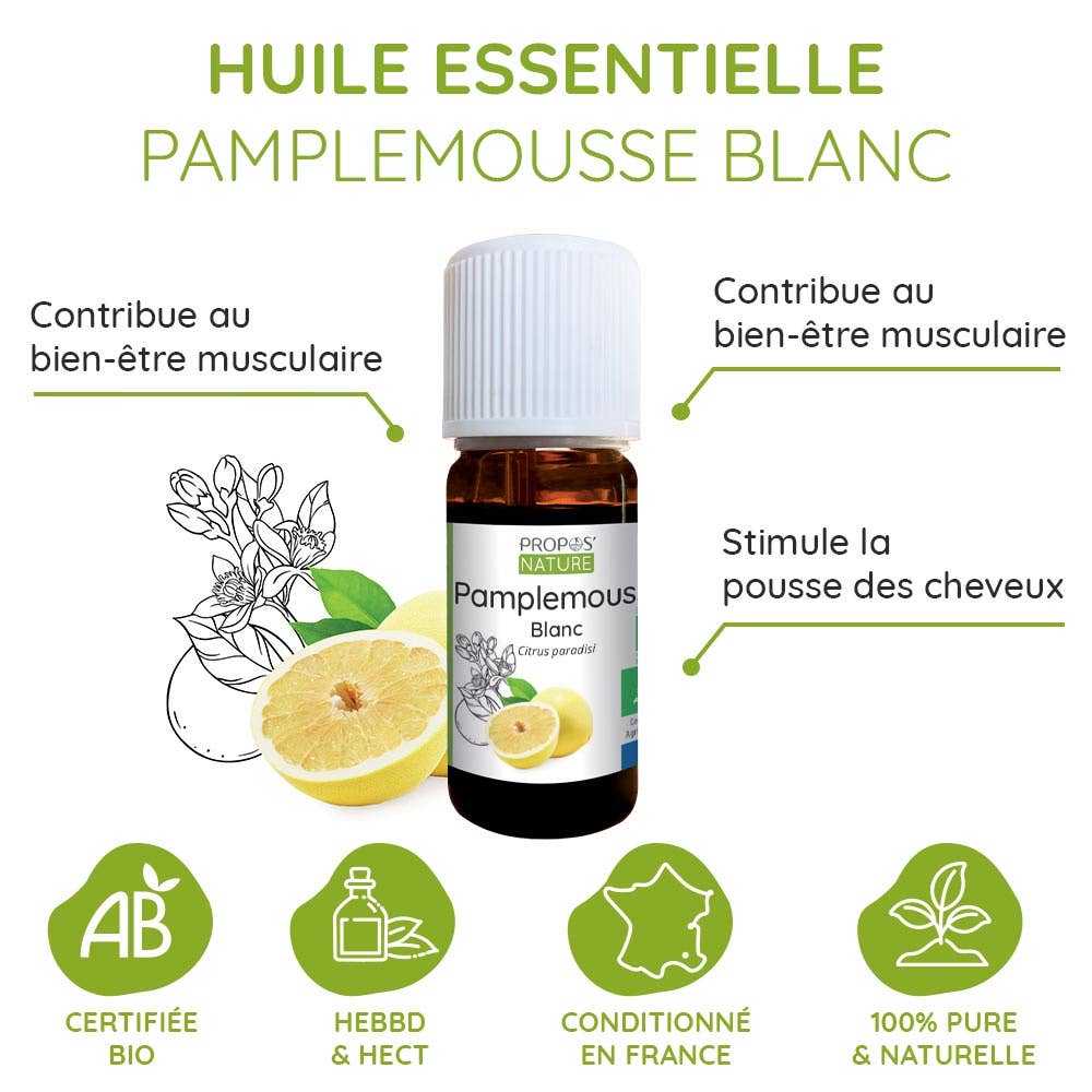Propos'Nature – wholesale Essential oil – Organic White Grapefruit Essential Oil 10ml5