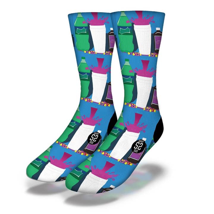 Lean and Soda Socks for wholesale by Savvy Sox