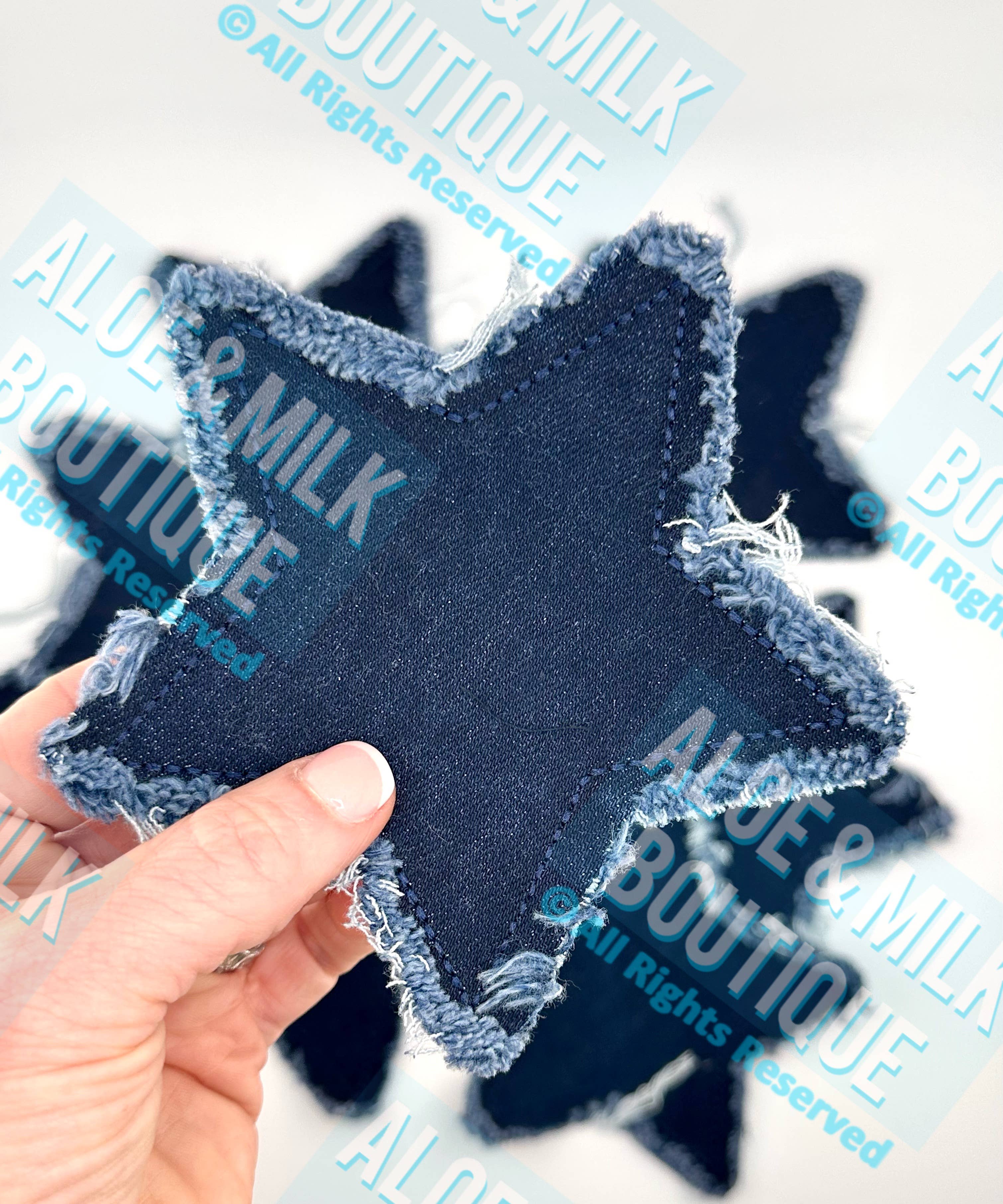 Aloe and Milk Boutique – Großhandel Aufnäher – Denim-Stern-Aufnäher, Stern-Aufnäher, Spieltag-Aufnäher12