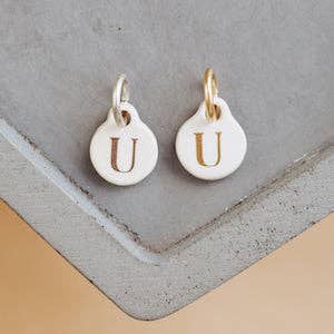 Bel Kai - Wholesale Individual Charm/Pendant - Ceramic Initial Charm47