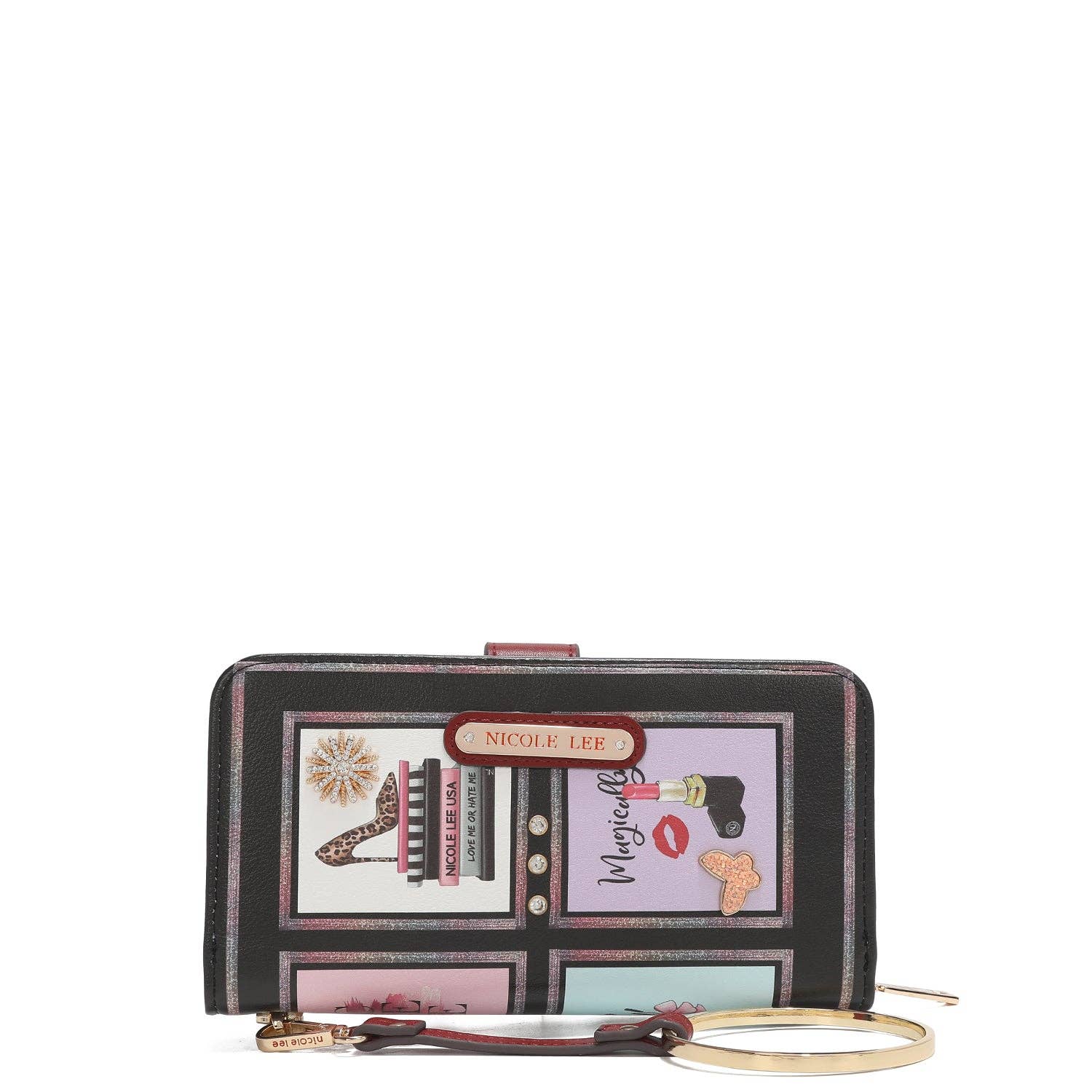 Nicole Lee – Carteira - Mulher por atacado – CARTERA IMPRESA MODA CON CREMALLERA76