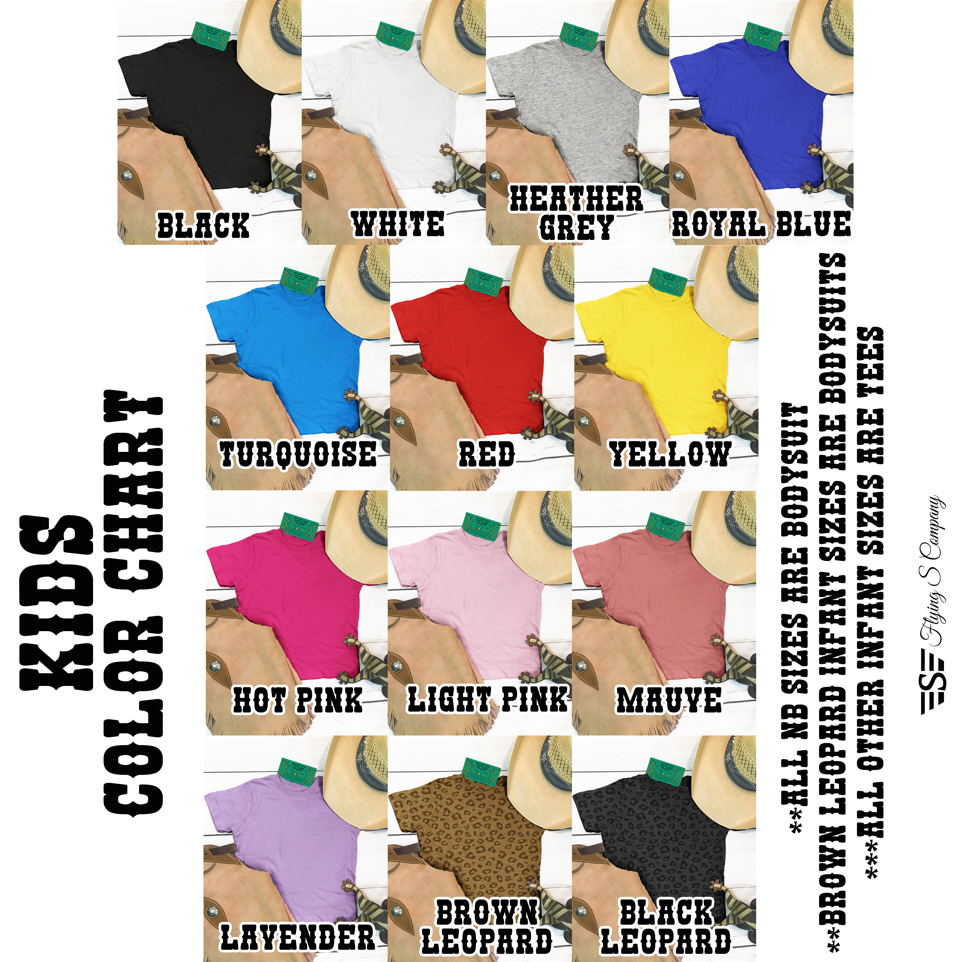 Flying S Company - Vendita all'ingrosso Maglietta serigrafata - Bambini - Maglietta per Bambini Nati nel Ranch1