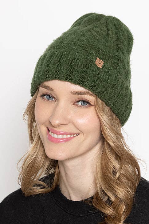 Do Everything In Love® - Wholesale Beanie - Women's - Cable Knit Cuff Beanie3
