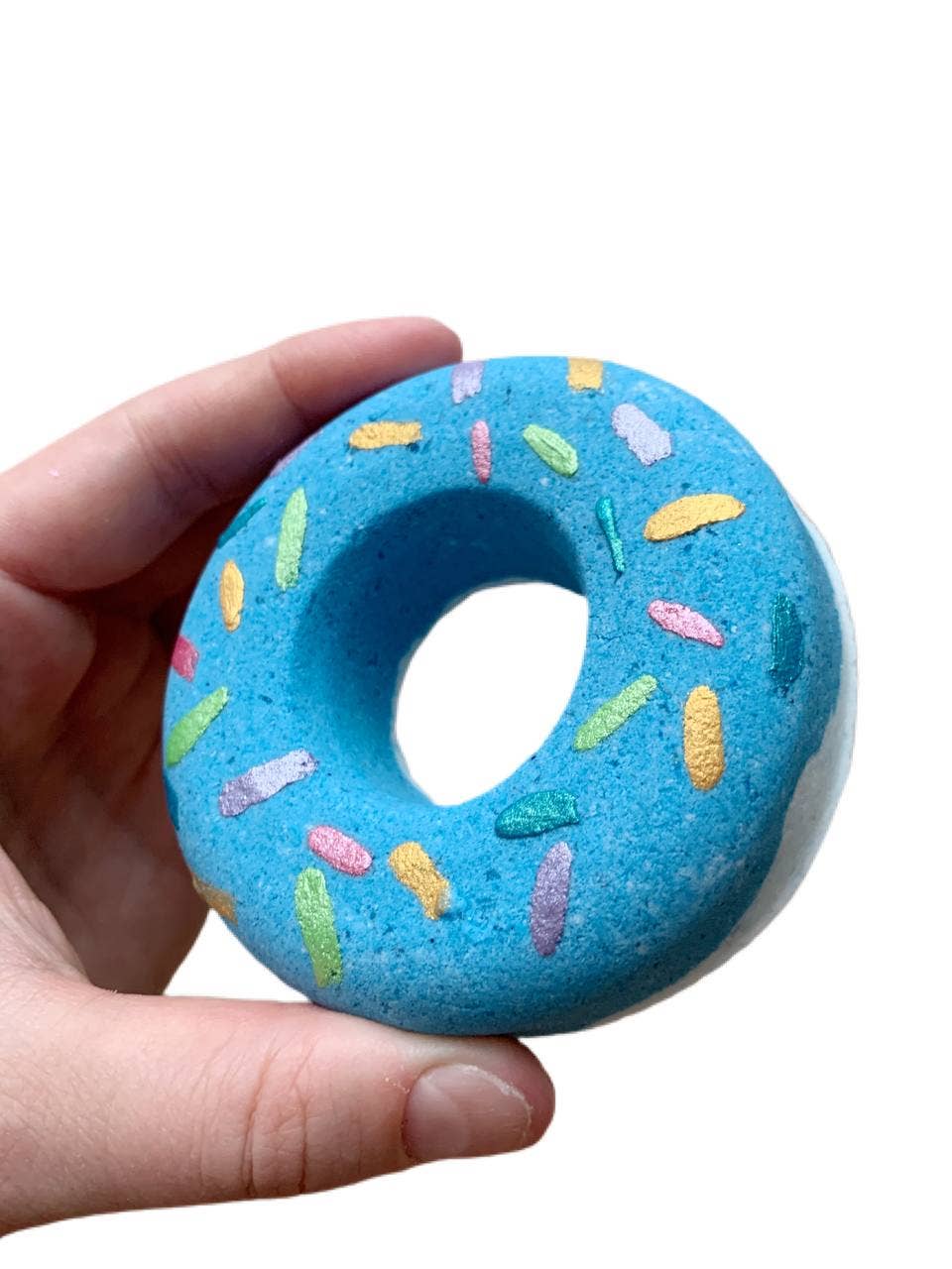 La Bomba - Wholesale Bruisbal/schuim - Donut Bath Bomb. Blauw, kauwgom8