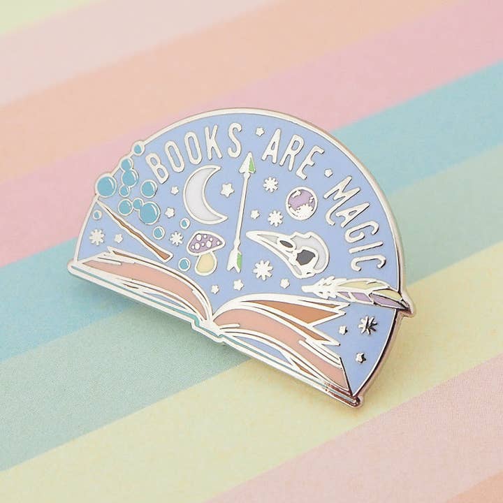 Hand Over Your Fairy Cakes - Wholesale Lapel pin/button - Books are Magic Enamel Pin0