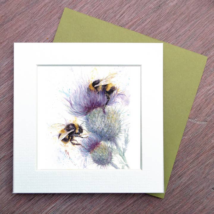 Bees on Thistle, molto più di una semplice carta per la vendita all'ingrosso da parte di Field and Fur Gifts