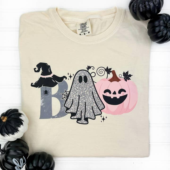 Boujee Boo Comfort Colors T-Shirt für den Großhandel von Nikkilynn Wholesale