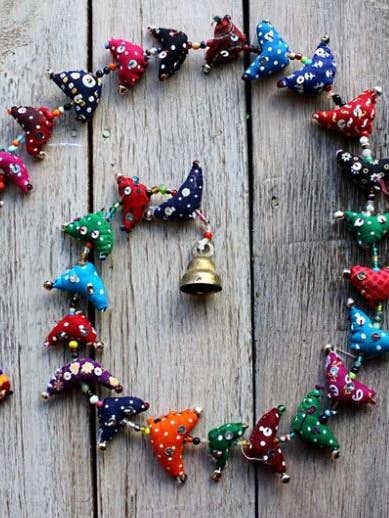 Fabric Birds String, Mini Birds for wholesale by Sansaara Living