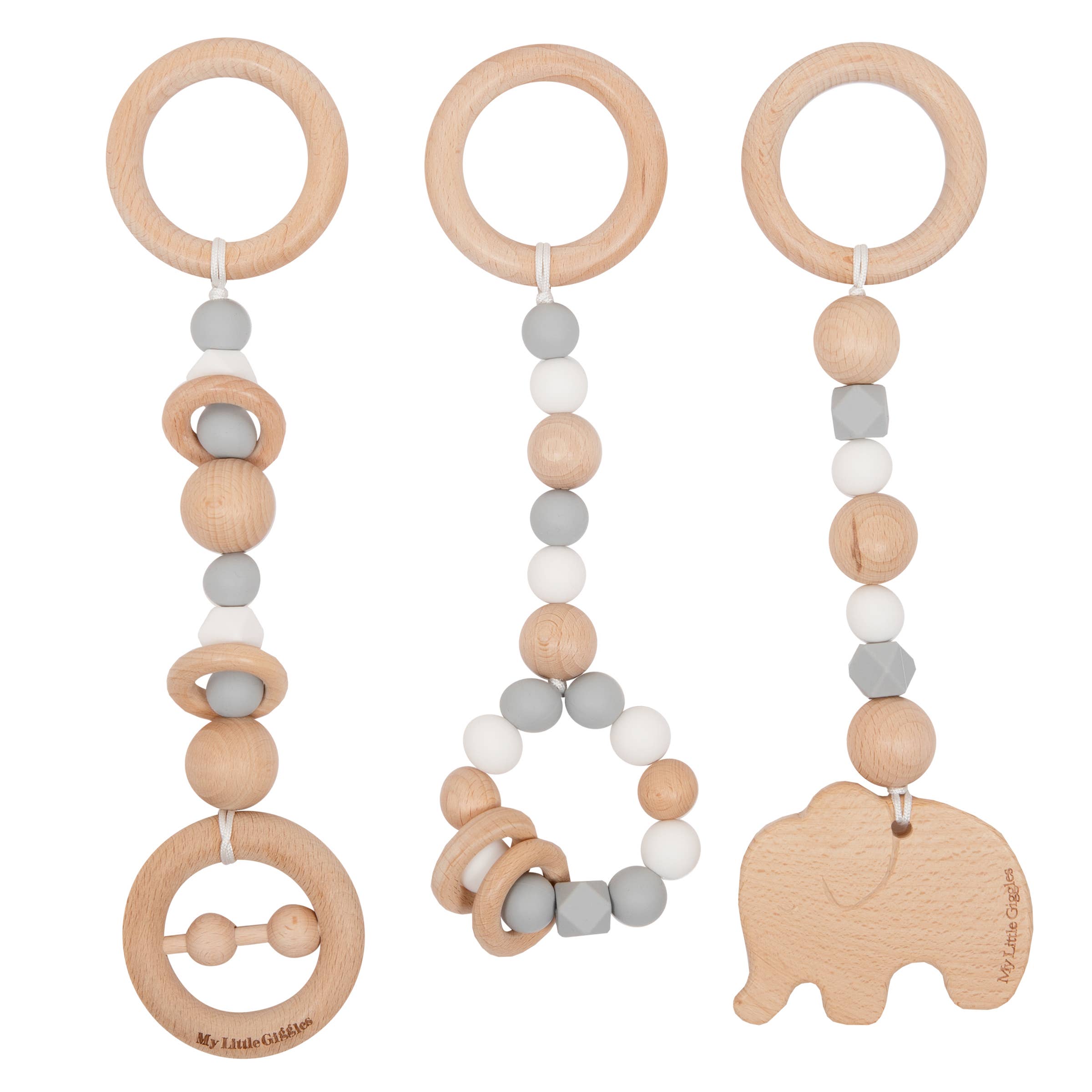 My Little Giggles - Wholesale Wood Toy - Kids - My Little Play Bar & x3 Toy Package – Natural Frame3