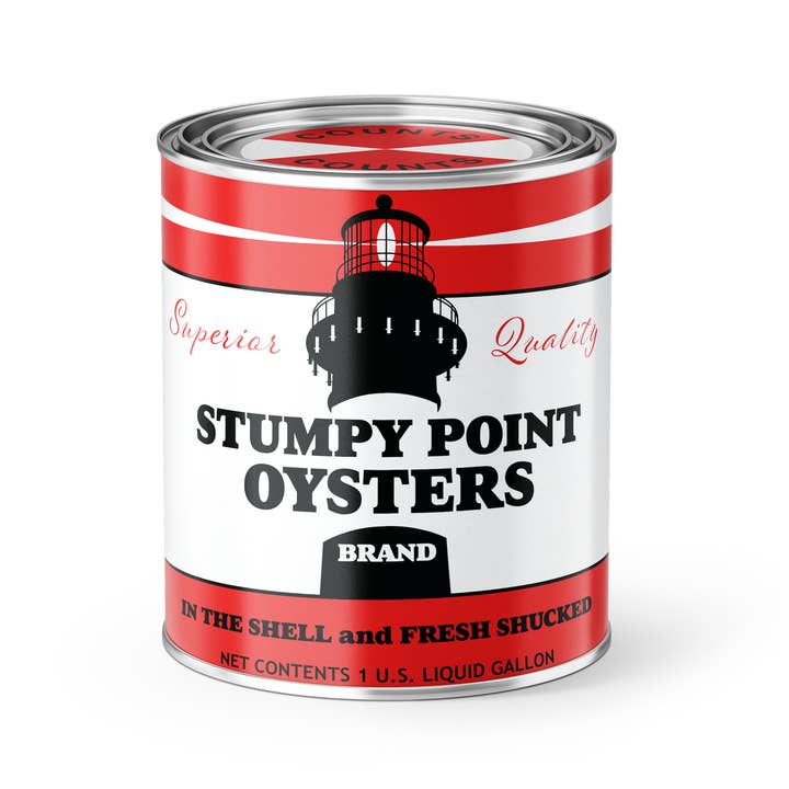 Vintage Stumpy Point Oesterkaars voor wholesale door Annapolis Candle