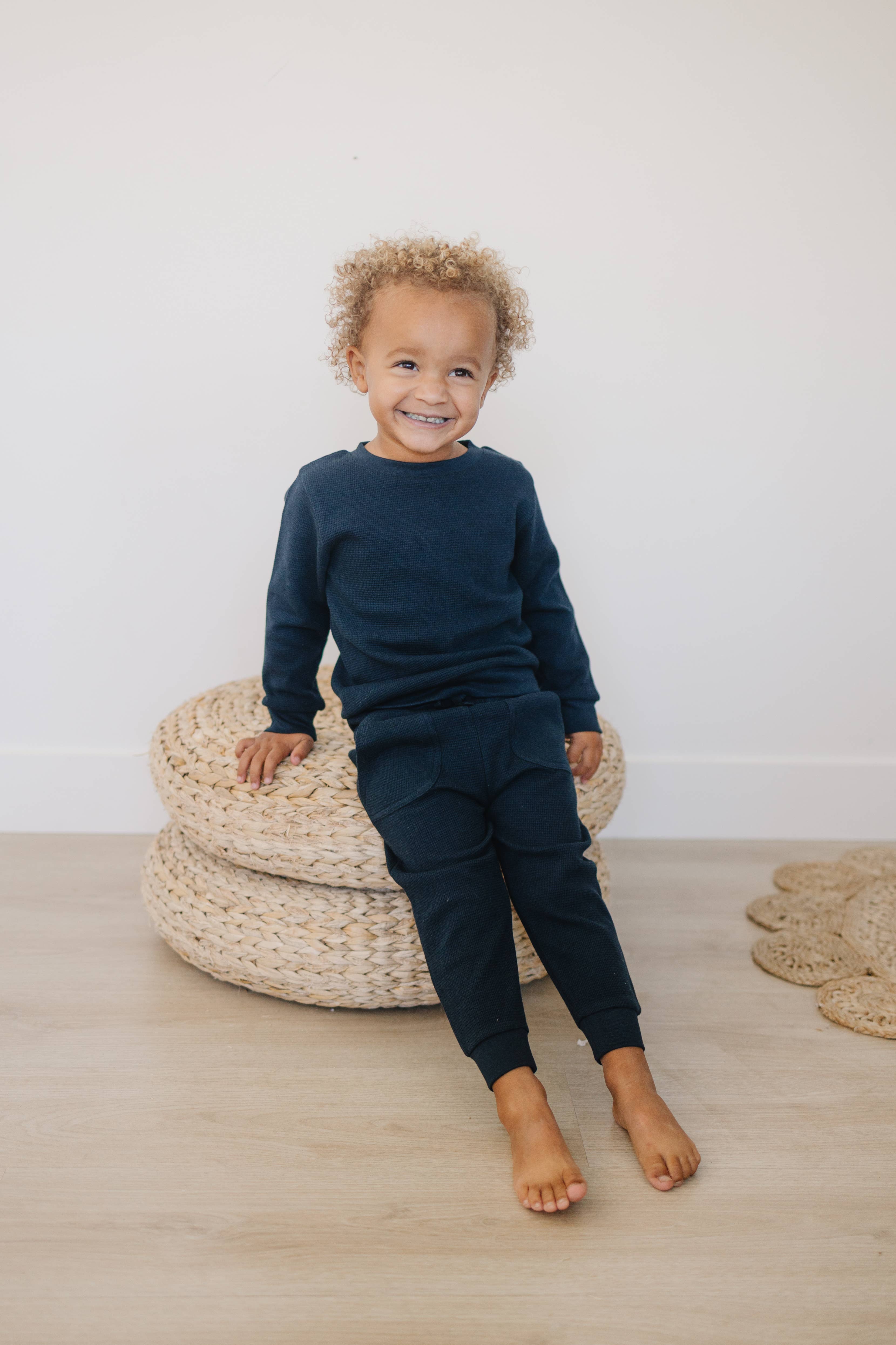 Henry Drew Collection - Wholesale Sweatshirt - Kids - Blank Crew Neck | Dark Sapphire2