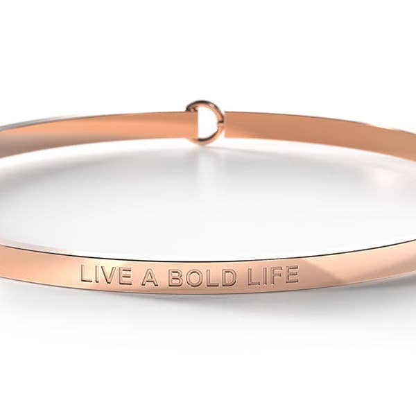 Be. Bangles - Wholesale Bangle bracelet - Live A Bold Life (And Fuck What Anyone Else Thinks) - SECRET BANG4