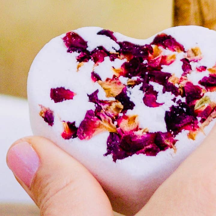 Inspired Botanicals - Vente Bombe de bain/poudre effervescente pour le bain - Bombe de bain botanique - Rose Love0