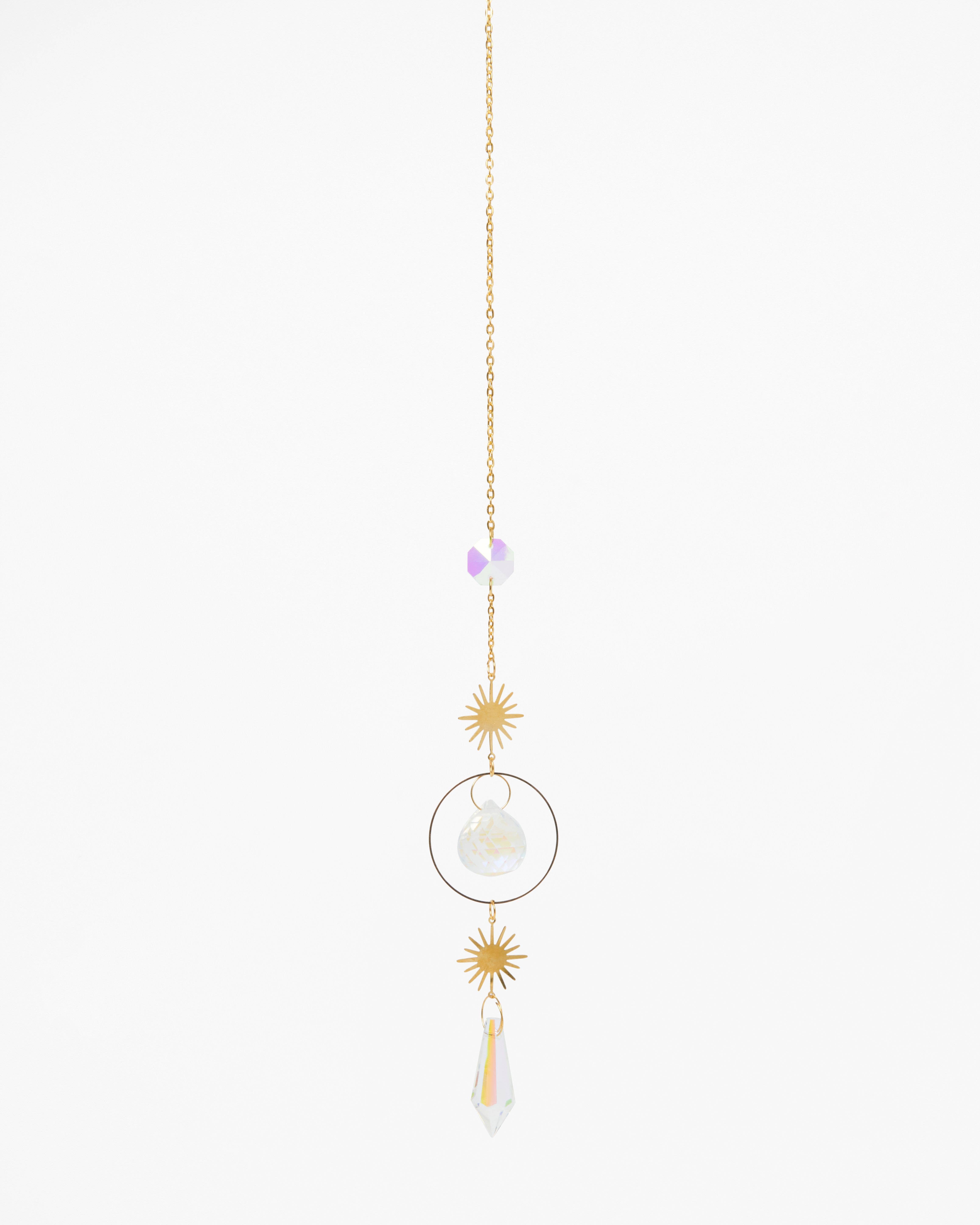 Liv Rocks - Wholesale Suncatcher - Whimsical Crystal Rainbow Maker | Gold Suncatcher7