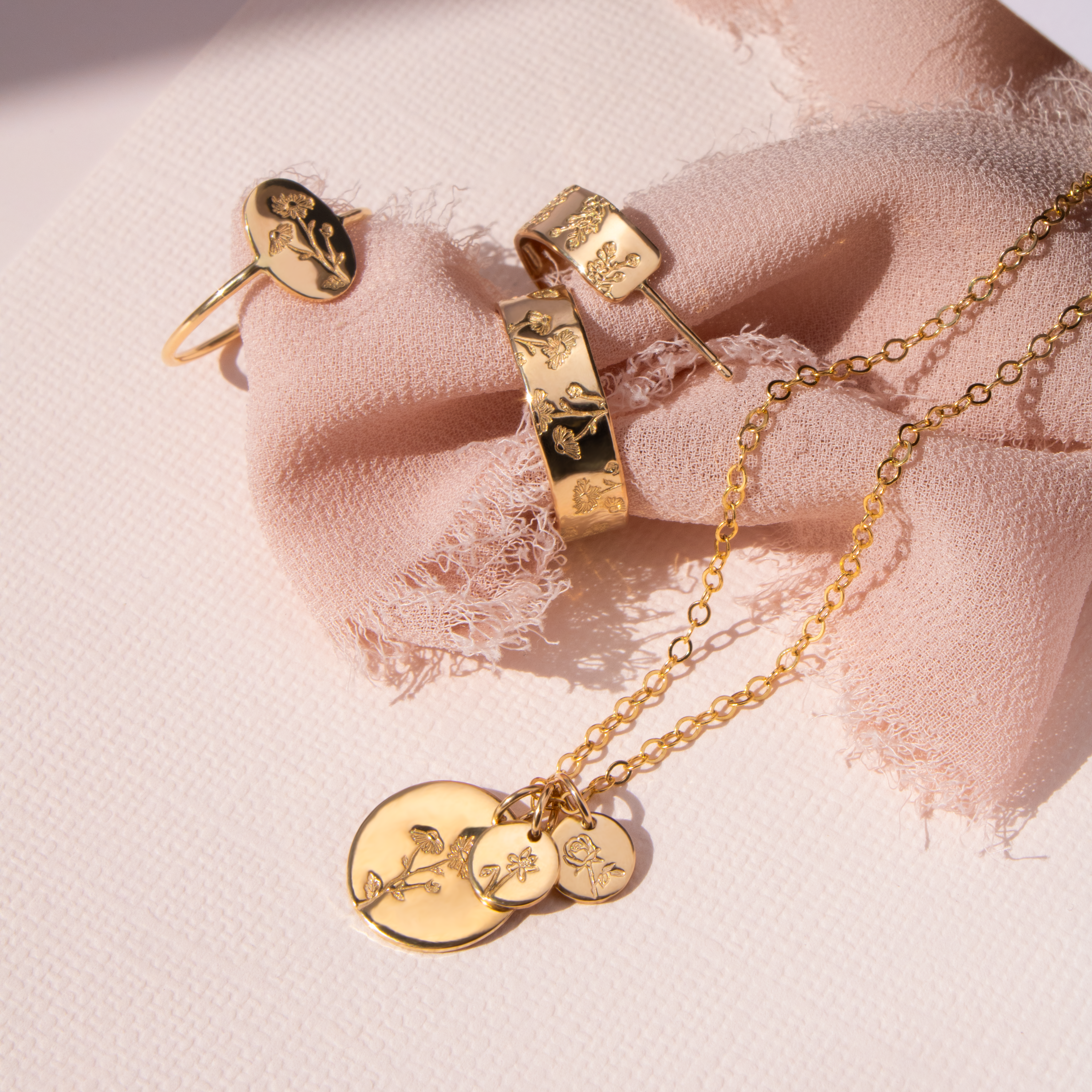 NOLIA Jewelry - Wholesale Hoop Earrings - Birth Flower Hoop Earrings6