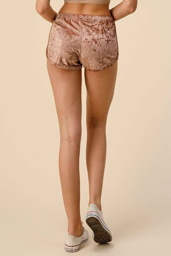 Heart & Hips - Wholesale Shorts - Women's - VP30698A - STRETCH CRUSHED VELVET SHORTS4