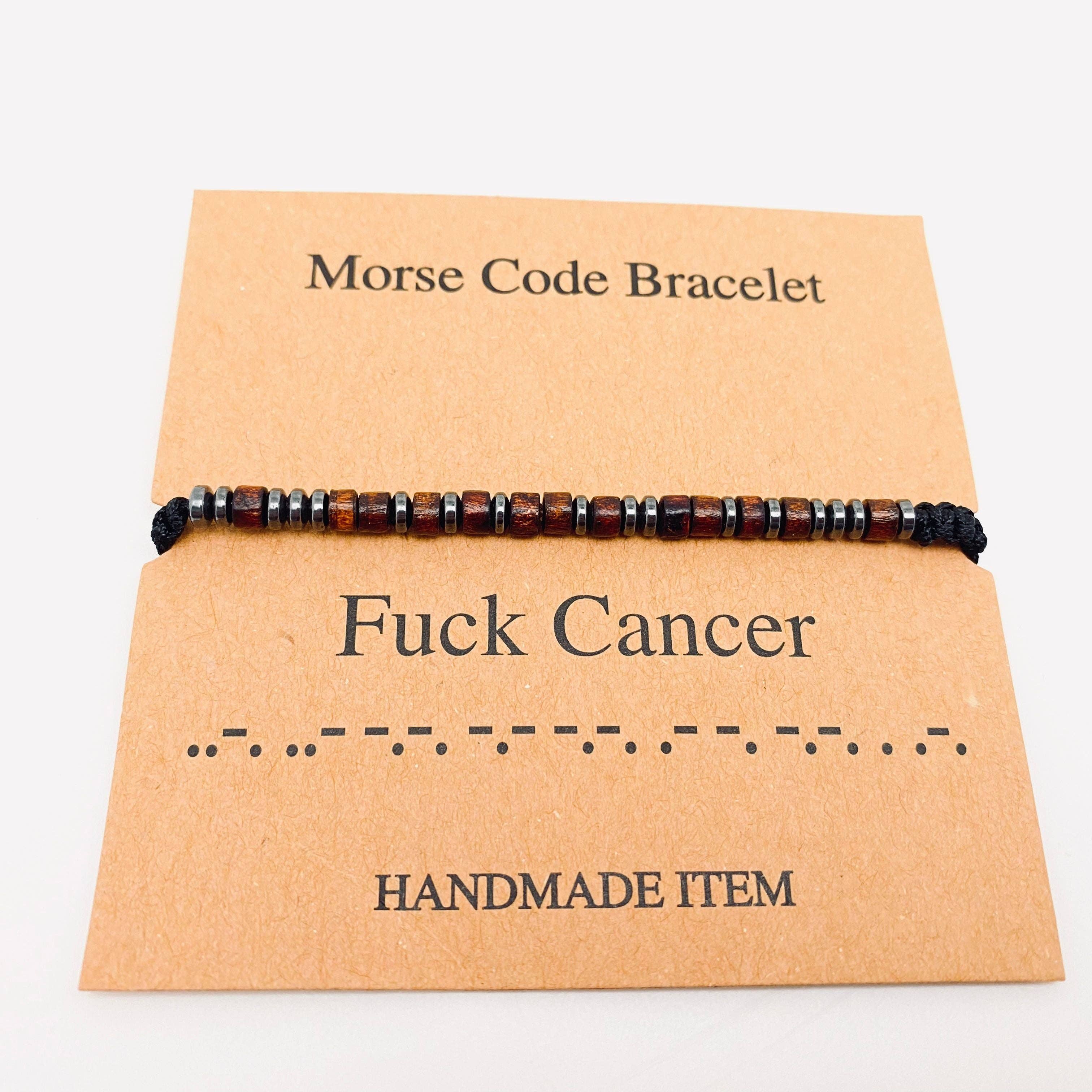 Mio Queena - Wholesale Woven/Braided Bracelet - Multi-style Hand-woven Wood Bead Morse Code Bracelet9