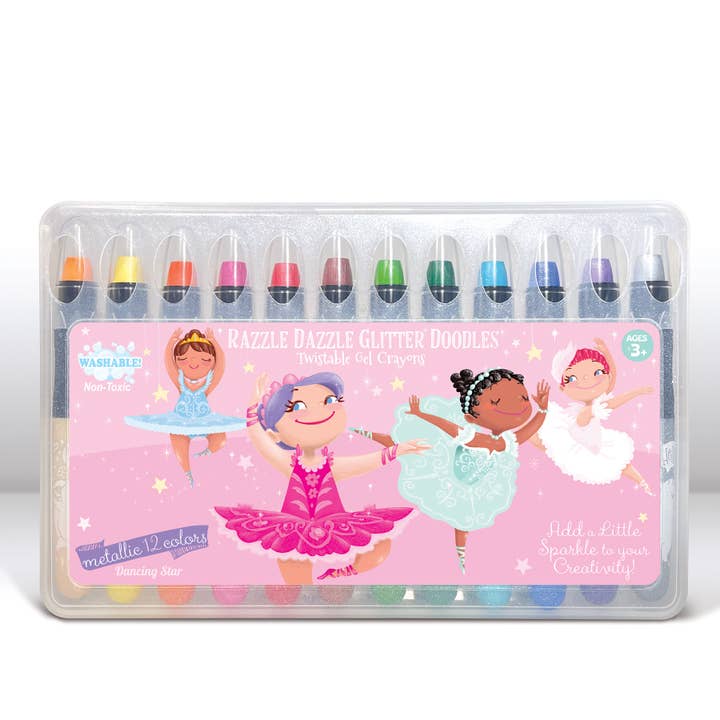 The Piggy Story – Großhandel Buntstift – Kind & Baby – Dancing Star Glitter Doodle Gelstifte für Kinder, drehbar