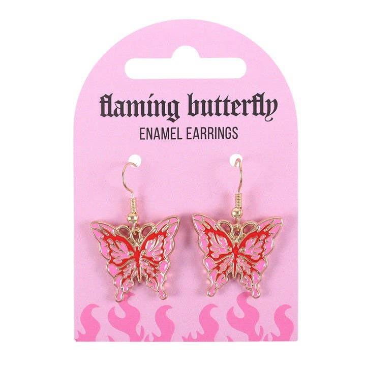 Something Different Wholesale - Wholesale Dangle Earrings - Flaming Butterfly Earrings1