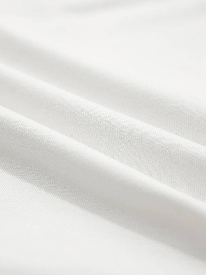 White Exposed Seam Detail Color Block Patch Pocket Sweatshirt for wholesale on Faire7