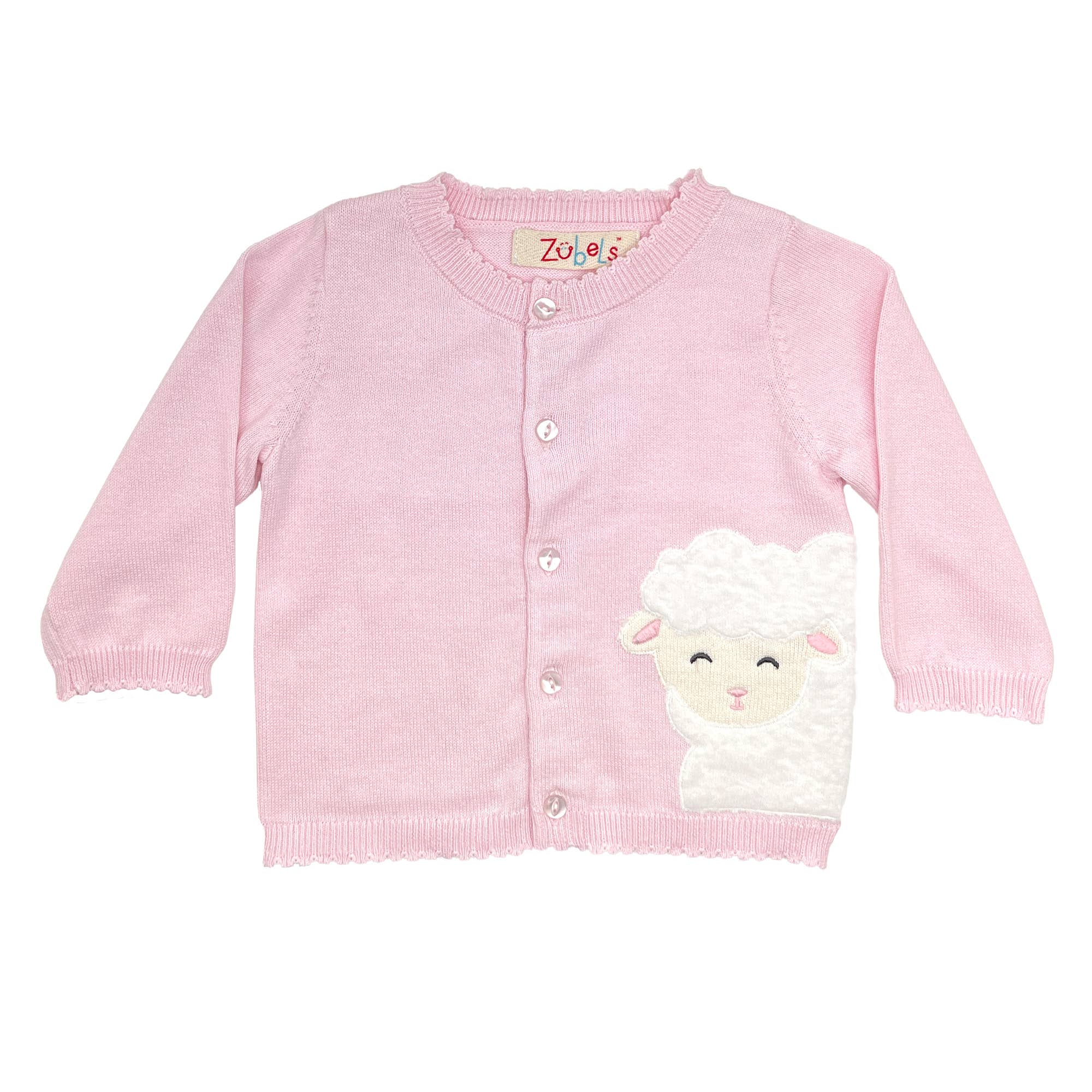 Petit Ami & Zubels – wholesale Cardigan – Baby – Lamb Peek-A-Boo Cardigan Sweater - 2 Colors!1