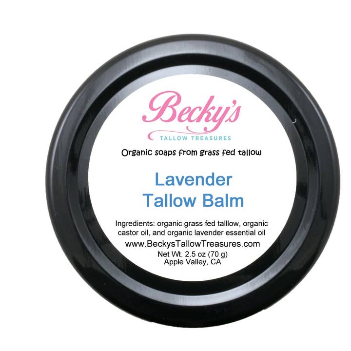 Baume au suif de lavande pour la vente par Becky's Tallow Treasures