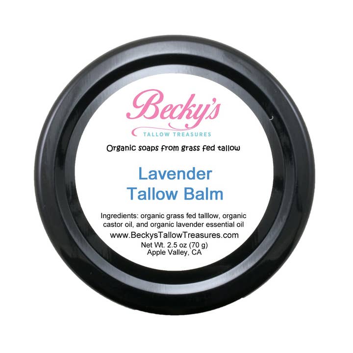 Lavender Tallow Balm for wholesale by Becky's Tallow Treasures